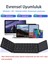 Windows Ios Android Tablet Telefon Için Taşınabilir Mini Katlanır Kablosuz Bluetooth 5.1 Klavye 3