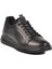 152-19596 M Siyah-Siyah Hakiki Deri Erkek Sneaker 1
