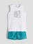 Bisiklet Yaka Erkek Çocuk Atlet ve Deniz Şortu (S5) 1