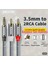 3-Metre 3.5mm To 2 Rca Aux Ses Kablosu 3.5mm Jack Rca Ayırıcı Aux Hi-Fi Ses Teknolojisi Hasır Örgülü Sağma Kablo Orjinal 3