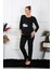 Kadın Uzun Kol Hamile Lohusa Pijama Takımı Siyah 45501 5