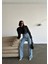 Tasarım Pinterst Model Kot Pantolon Jeans Ithal Kumaş Kalite Palazzo Pantolon 5