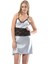 Gri Dantelli Saten Gecelik 3