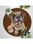 Yuvarlak Halı – Kaymaz Tabanlı, Yıkanabilir, Yumuşak Dokulu, Sevimli Desenler (Coffee Pup) 2