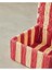 Home Colorful Striped Kağıt Ip Dekoratif Kutu 18X18X8CM Kırmızı 2