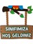 Keçe Sınıfımıza Hoş Geldiniz Okul Kapı Süsü Baykuşlu 3
