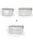 Home Textile 3'lü Pvc Pencereli Stuff & Things Gri Çizgili Hurç Set 2