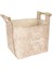 Haus Keçe Tahta Saplı Düzenleyici Sepet - Çok Amaçlı Saklama Organizer Kutu Mini Kahverengi 1