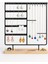 Takı Organizeri, Takı Standı Metal Stand ve Ahşap Taban, 35X30X9.5 Cm, Küpe Kolye Yüzük Düzenleyici, Siyah 1
