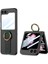 Galaxy Z Flip 6 Kılıf Kamera Korumalı Yüzüklü Cppl Flip Ring Kıpta Kapak-Siyah 1