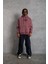 Erkek Paradise Baskılı Kapüşonlu Sweat - Gül Kurusu 4