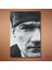 Tekli Dikey Kanvas Ofis Tablosu Yakın Çekim Atatürk Portresi 2