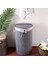 El Yapımı Hasır Katlanır Çamaşır Sepeti Yuvarlak 55 Litre (35CM*35CM*61CM), Doğal Malzemeden Üretilmiş Çamaşırlık (Gri) 1