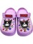 Kuromi Kız Çocuk Lila Kaymaz Taban Işıklı Terlik Havuz Plaj Sandaleti 6