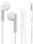 K103 3.5mm Jack Girişli Metal Yüksek Ses Sporcu Kulak Içi Extra Bass Beyaz Kulaklık Stereo Beyaz 1
