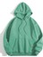 Erkek Düz Kapüşonlu Sweat - Mint Yeşili 1