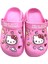 Hello Kitty Kız Çocuk Kaymaz Taban Işıklı Pembe Terlik Havuz Plaj Sandaleti 3