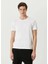 Unisex Basic Bisiklet Yaka Regular T-Shirt - Beyaz 3