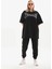 Unisex Taş Desenli Oversize T-Shirt - Beyaz 3