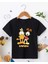 Çocuk Unisex Baskılı T-Shirt - Siyah 1