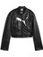 Pleather Racer Jacket Kadın Yetişkin Ceket 1