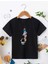 Çocuk Unisex Baskılı T-Shirt - Siyah 2
