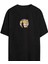 Unisex Baskılı Oversize T-Shirt - Siyah 1