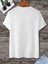 Unisex Baskılı Oversize T-Shirt - Beyaz 2
