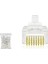 Cat5 Konnektör Ez RJ45 Delikli 100LÜ Paket Şeffaf HDX5062 1