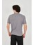 Unisex Jakar Kumaş Slim Fit T-Shirt - Boyalı Gri 5