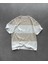 Unisex Bisiklet Yaka Parçalı T-Shirt - Bej 1