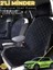 Peugeot 208 Uyumlu 2'li Süet Oto Koltuk Minderi | Terletmez | Universal | Tam Koruma | A2 1