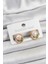 Pirinç Pembe Mineli Lale Figürlü Sanatsal Portre Model Gold Renk Kadın Küpe - TJ-BKP10672 1