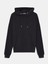 Düz Kapüşonlu Fermuarsız Regular Fit Siyah Sweatshırt 1