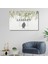 Tekli Yatay Kanvas Duvar Tablosu Soft Krem Rengi Yaprak Tasarım 1