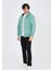 Unisex Tam Fermuarlı Kapşonlu Hırka - Mint Yeşili 1