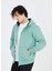 Unisex Tam Fermuarlı Kapşonlu Hırka - Mint Yeşili 5
