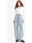 Baggy Fit Yüksek Bel Uzun Jean Yıkamalı Pantolon E9164AX25AU 1