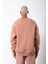 Unisex Biskilet Yaka Üç Iplik Sweatshirt - Pembe 3