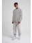 Unisex Biskilet Yaka Üç Iplik Sweatshirt - Gri 2