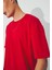 %100 Pamuk Boxy Fit Bisiklet Yaka Basic Düz Kısa Kollu Tişört D6070AX25SP 3