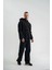 Kapşonlu Double Oversize Yıkamalı Evalı Nakışlı Sweatshirt - Siyah 3