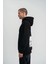 Unisex Kapşonlu Uzun Kol Patchli Nakışlı Sweatshirt - Siyah 5