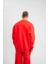 Uzun Kol Bisiklet Yaka Basic Sweatshirt - Kırmızı 5