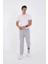 Oversize Üç Iplik Baskılı Eşofman Pantolon - Gri 3