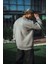 Kışlık Bisiklet Yaka Üç Iplik Basic Sweatshirt - Boyalı Gri 4