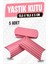 Yastık Kutu Karton Çizgili Hediye Kutusu 13,5X18,5X5 cm 5 Adet Pembe -T1476 2