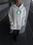 Üç Iplik Penye Uzun Kol Kapüşonlu Sweatshirt - Beyaz 2