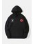 10 Kasıma Özel Üç Iplik Kapüşonlu Baskılı Sweatshirt - Siyah 1