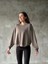 Osy Modal Yumuşak Dokulu Kumaş Bisiklet Yaka Oversize Sweatshirt - Gri 1